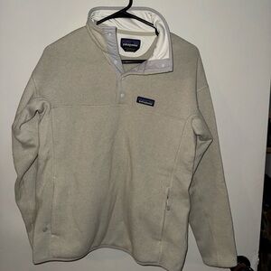 Patagonia Off-White Snap Fleece